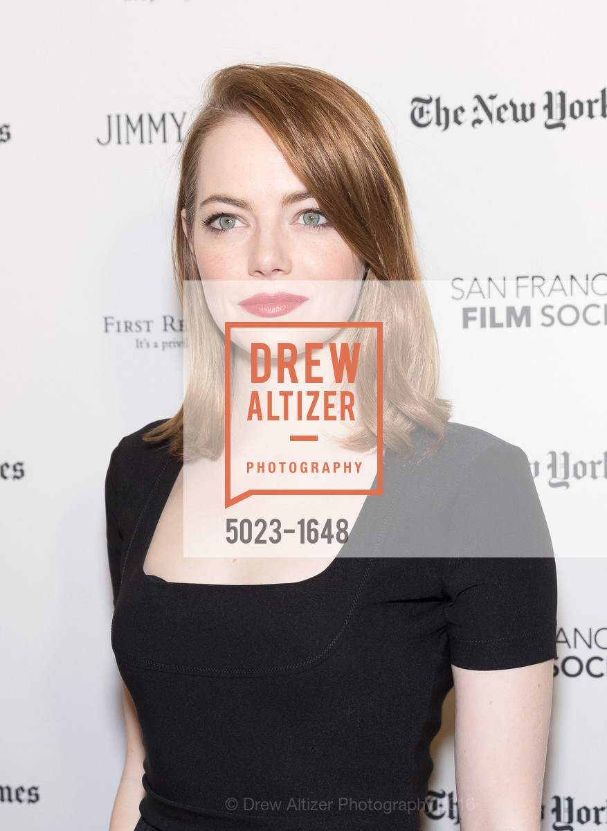 Emma Stone, SF FILM SOCIETY PRESENTS SF HONORS: 'LA LA LAND', The Castro Theatre, Mezzanine level. 429 Castro Street, December 8th, 2016