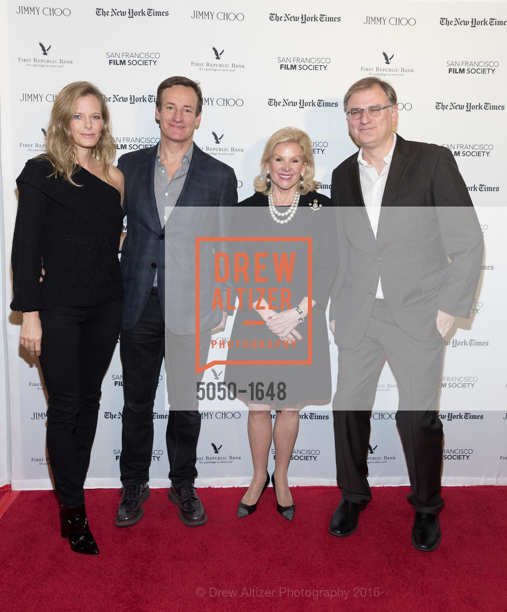 Katie Traina, Todd Traina, Dede Wilsey, Noah Cowan, SF FILM SOCIETY PRESENTS SF HONORS: 'LA LA LAND', The Castro Theatre, Mezzanine level. 429 Castro Street, December 8th, 2016, Photo #5050-1648 Katie Traina, Todd Traina, Dede Wilsey, Noah Cowan, Photo #5050-1648