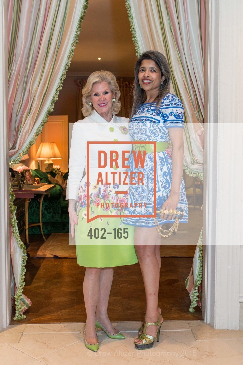 Dede Wilsey, Deepa Pakianathan, Gucci & Vogue Dinner, Private residence. 2590 Jackson Street, June 17th, 2015, Photo #402-165 Dede Wilsey, Deepa Pakianathan, Photo #402-165