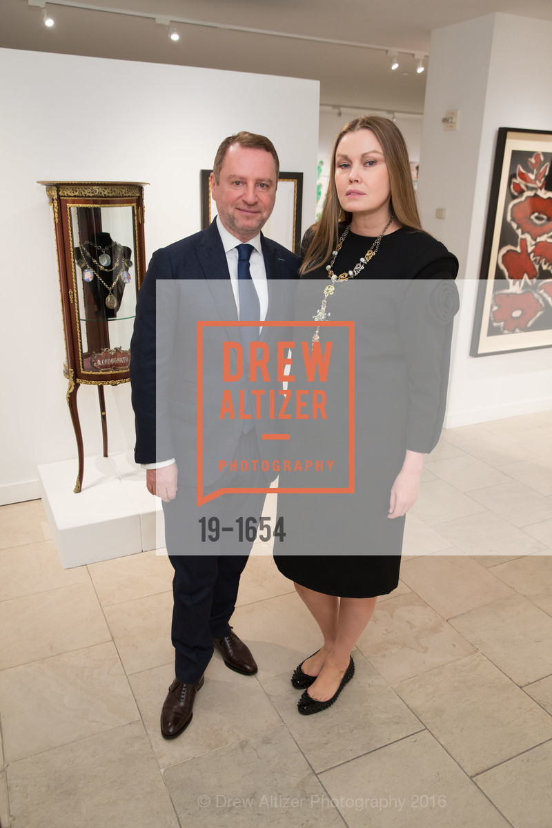 Serge Sorokko, Tatiana Sorokko, Sorokko Gallery Hosts Coveted Jewels by Codognato Private Reception, Serge Sorokko Gallery. 55 Geary St., San Francisco, December 8th, 2016, Photo #19-1654 Serge Sorokko, Tatiana Sorokko, Photo #19-1654