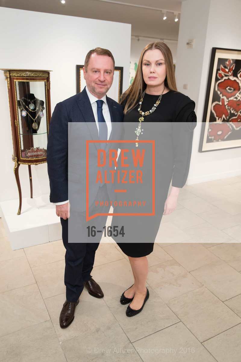 Serge Sorokko, Tatiana Sorokko, Sorokko Gallery Hosts Coveted Jewels by Codognato Private Reception, Serge Sorokko Gallery. 55 Geary St., San Francisco, December 8th, 2016, Photo #16-1654 Serge Sorokko, Tatiana Sorokko, Photo #16-1654