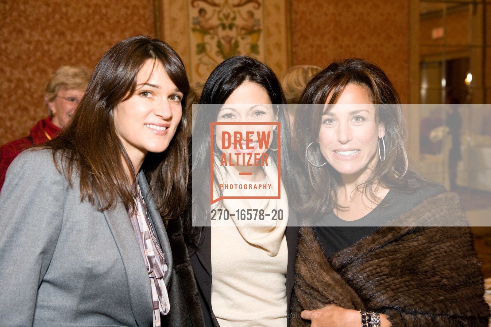 Stephanie Corrigan, Christina Gavello, Lainie Garrick, Guide Dogs For The Blind Holiday Luncheon, Westin St Francis, Ballroom. 335 Powell St, San Francisco, CA 94102, December 13th, 2007, Photo #270-16578-20 Stephanie Corrigan, Christina Gavello, Lainie Garrick, Photo #270-16578-20