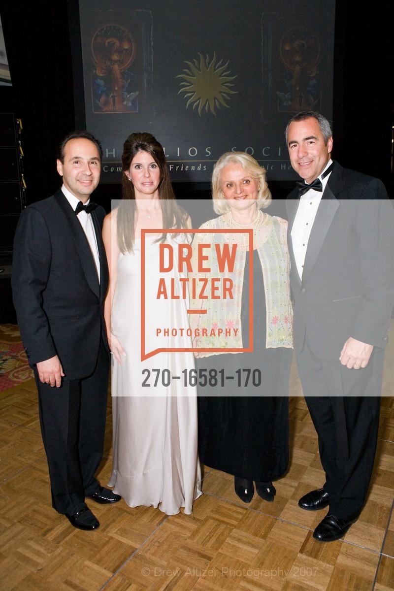 Art Dimopoulos, Tina Vrionis, Xenia Stephanidou, Ken Bastida, The Elios Society's 2007 Hellenic Charity Ball, The Fairmont Hotel, Ballroom. 950 Mason St, San Francisco, CA 94108, November 3rd, 2007, Photo #270-16581-170 Art Dimopoulos, Tina Vrionis, Xenia Stephanidou, Ken Bastida, Photo #270-16581-170