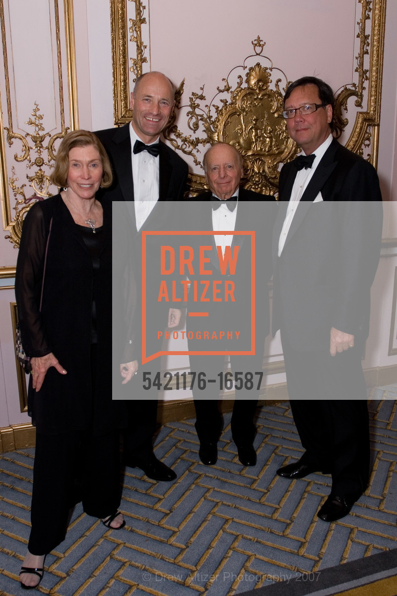 Edith Piness, Martin Weiss, George Piness, Andre Matsuda, Standing Ovations, Celebrating the Historic Milestones of San Francisco's Performing Arts, Farimont Hotel, Ballroom. 950 Mason St, San Francisco, CA 94108, November 2nd, 2007, Photo #5421176-16587 Edith Piness, Martin Weiss, George Piness, Andre Matsuda, Photo #5421176-16587