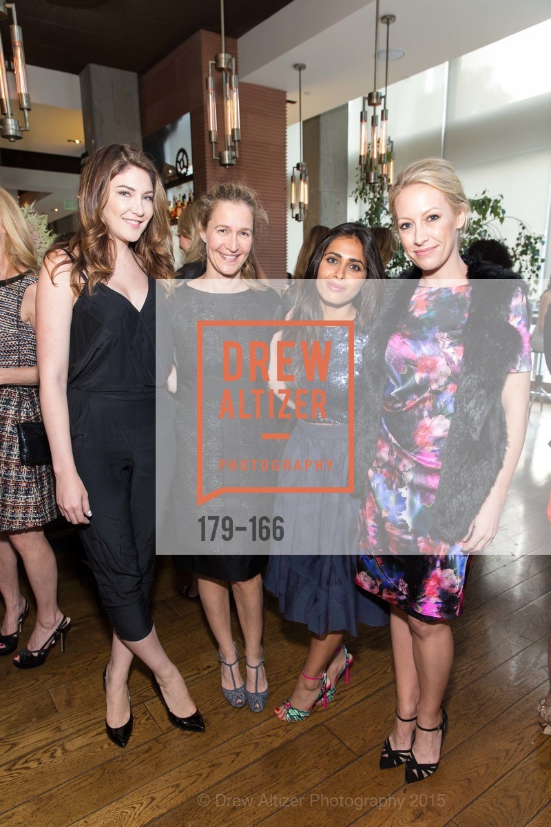 Melody McCloskey, Nina Stanford, Ruzwana Bashir, Julia Hartz, Gucci & Vogue Dinner, Prospect. 300 Spear Street, June 16th, 2015, Photo #179-166 Melody McCloskey, Nina Stanford, Ruzwana Bashir, Julia Hartz, Photo #179-166