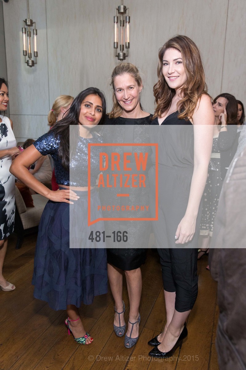 Ruzwana Bashir, Nina Stanford, Melody McCloskey, Gucci & Vogue Dinner, Prospect. 300 Spear Street, June 16th, 2015, Photo #481-166 Ruzwana Bashir, Nina Stanford, Melody McCloskey, Photo #481-166