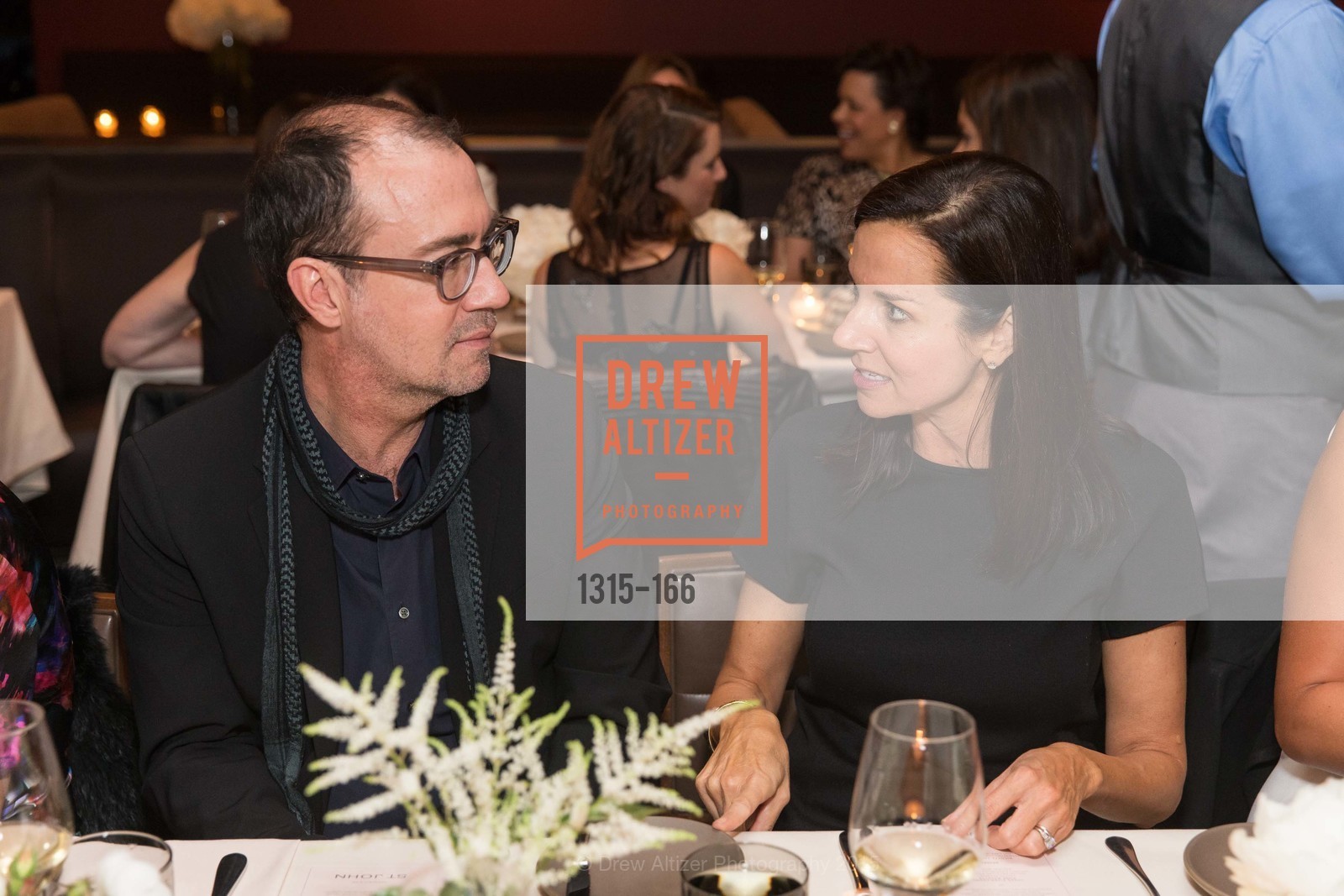 Greg Myker, Tiffany Anastasakis, Gucci & Vogue Dinner, Prospect. 300 Spear Street, June 16th, 2015, Photo #1315-166 Greg Myker, Tiffany Anastasakis, Photo #1315-166