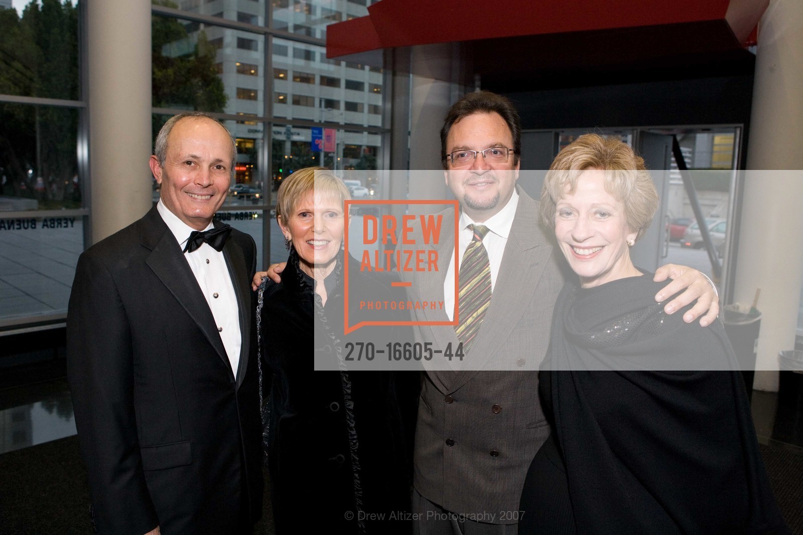 Jack Cortis, Susan Cortis, Dan Cohn, Lynn Sedway, SF Performances 28th Season Gala, Yerba Buena Center For The Arts. 701 Mission St, San Francisco, CA 94103, October 12th, 2007, Photo #270-16605-44 Jack Cortis, Susan Cortis, Dan Cohn, Lynn Sedway, Photo #270-16605-44