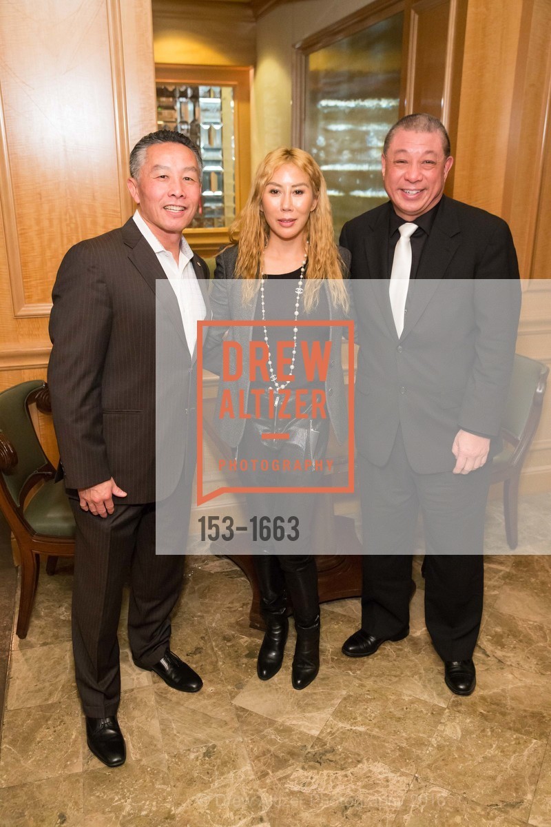 Alvin Louie, Rumiko McCarthy, Wesley Dere, 2nd Annual Holiday Toy Drive Hosted by Rumiko McCarthy and Roger Royse, The Fairmont, Diplomat room, December 15th, 2016, Photo #153-1663 Alvin Louie, Rumiko McCarthy, Wesley Dere, Photo #153-1663