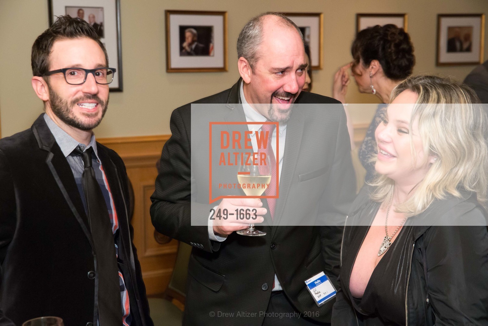 Kyle McMullen, Rada Katz, Gil Padia, 2nd Annual Holiday Toy Drive Hosted by Rumiko McCarthy and Roger Royse, The Fairmont, Diplomat room, December 15th, 2016, Photo #249-1663 Kyle McMullen, Rada Katz, Gil Padia, Photo #249-1663