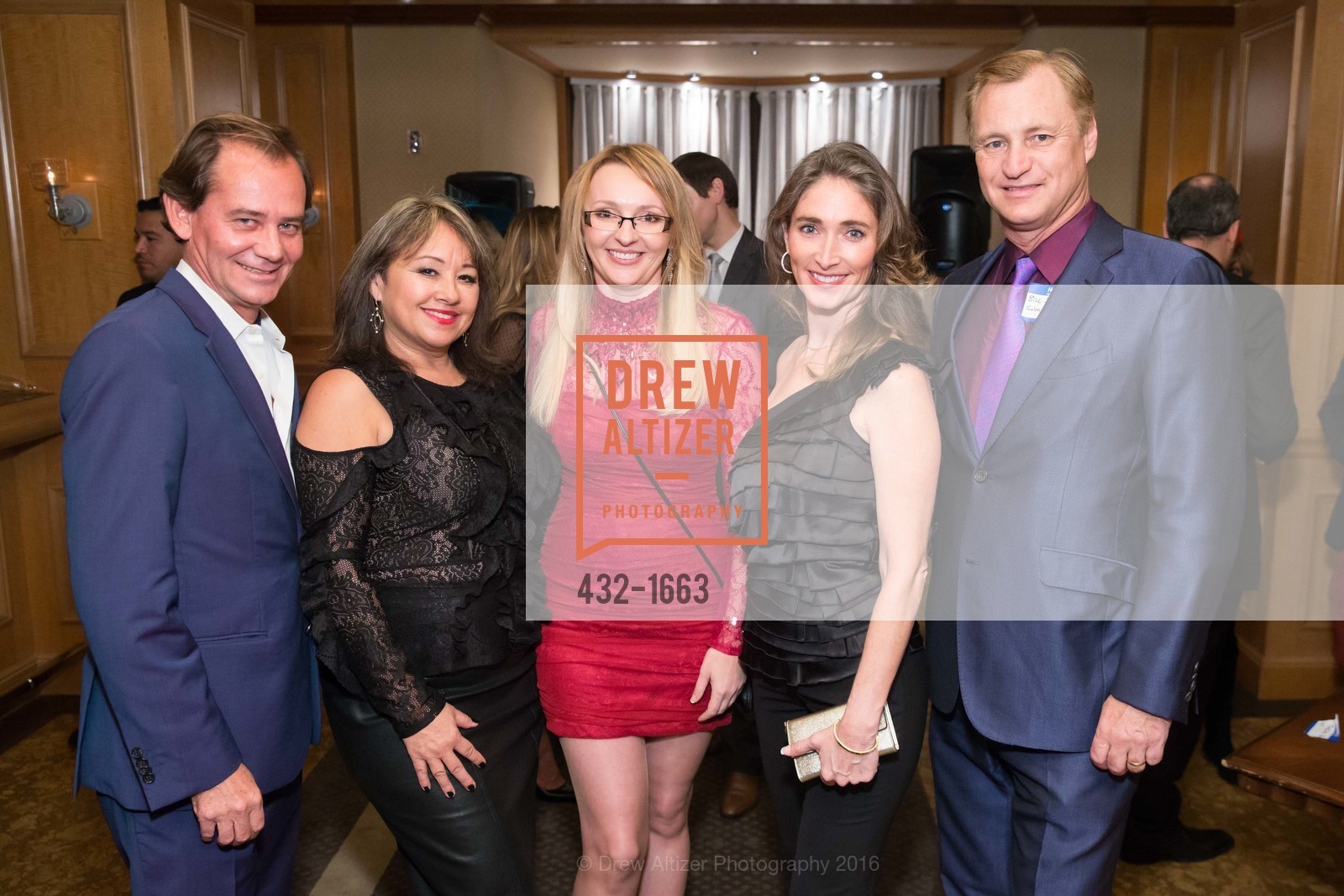 Christoph Schumann, Celina Lopez, Barbara Henning, Mandi Browning, Bill Sautter, 2nd Annual Holiday Toy Drive Hosted by Rumiko McCarthy and Roger Royse, The Fairmont, Diplomat room, December 15th, 2016, Photo #432-1663 Christoph Schumann, Celina Lopez, Barbara Henning, Mandi Browning, Bill Sautter, Photo #432-1663