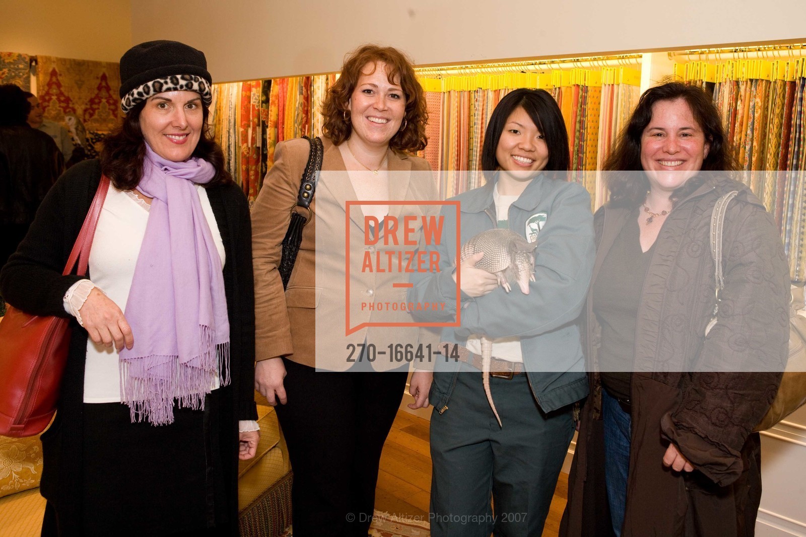 Theresa Miller, Christina Splendorio, Elaine Chu (with Artie, The Armadillo), Brenda Ferrell, Photo #270-16641-14
