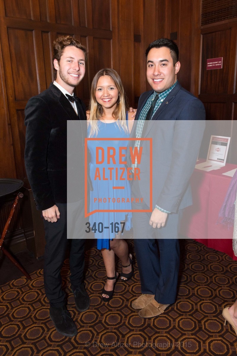 Matt Friske, Alexis Cueva, Joey Outlang, Gucci & Vogue Dinner, Julia Morgan Ballroom San Francisco. 465 California St, June 18th, 2015, Photo #340-167 Matt Friske, Alexis Cueva, Joey Outlang, Photo #340-167