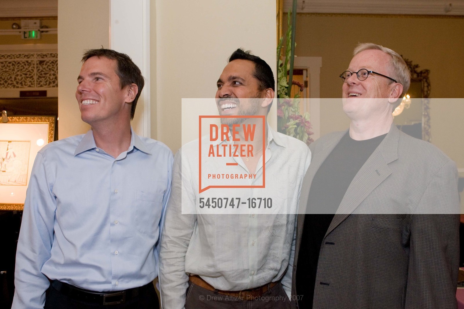 Mark Utterback, Rajat Dutta, Steven Tierney, Project Inform's 2007 EVENING OF HOPE, The General's Residence. 1 Fort Mason, San Francisco, CA 94109, October 24th, 2007, Photo #5450747-16710 Mark Utterback, Rajat Dutta, Steven Tierney, Photo #5450747-16710
