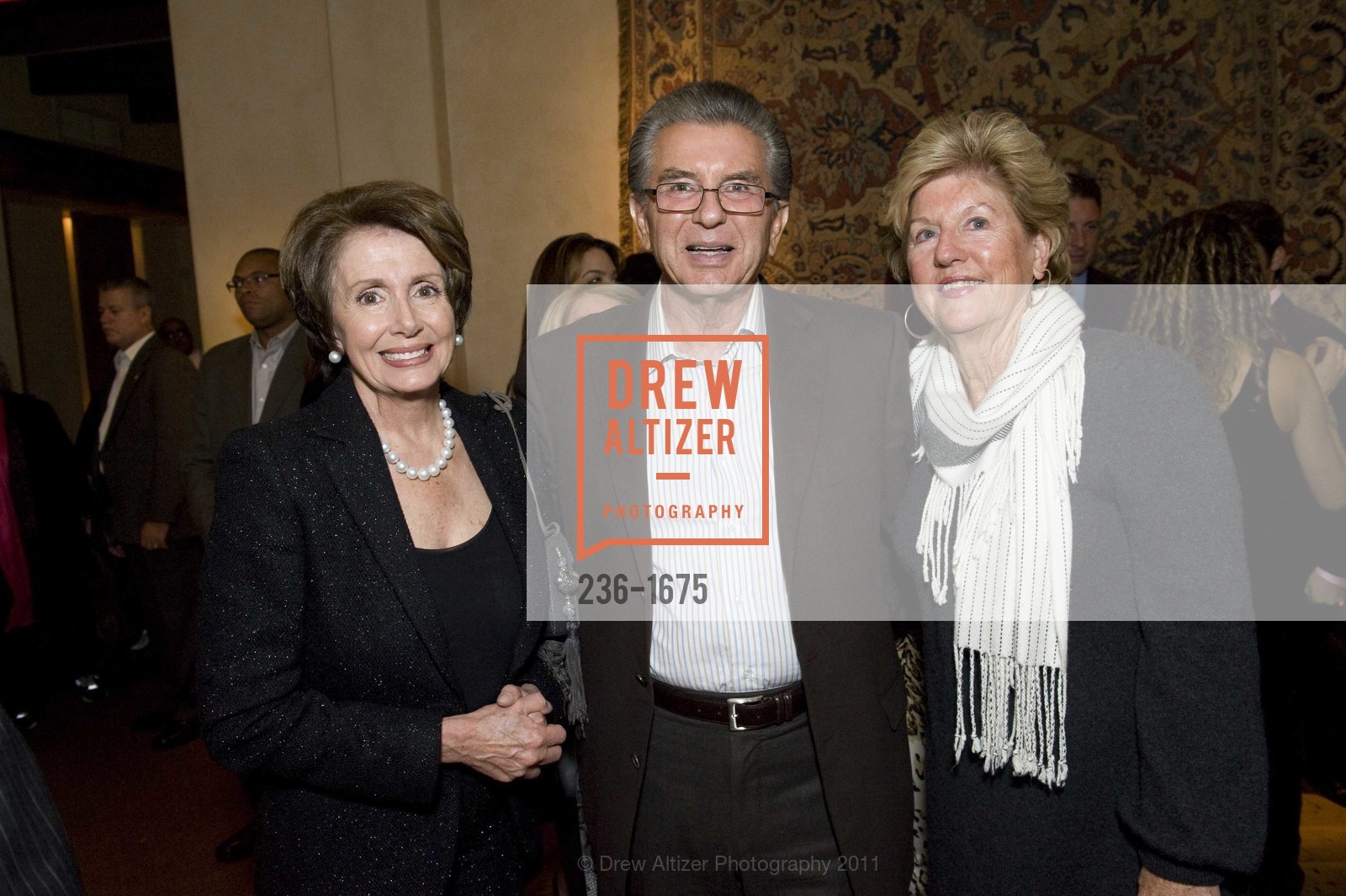 Nancy Pelosi, George Marcus, Judy Marcus, Photo #236-1675