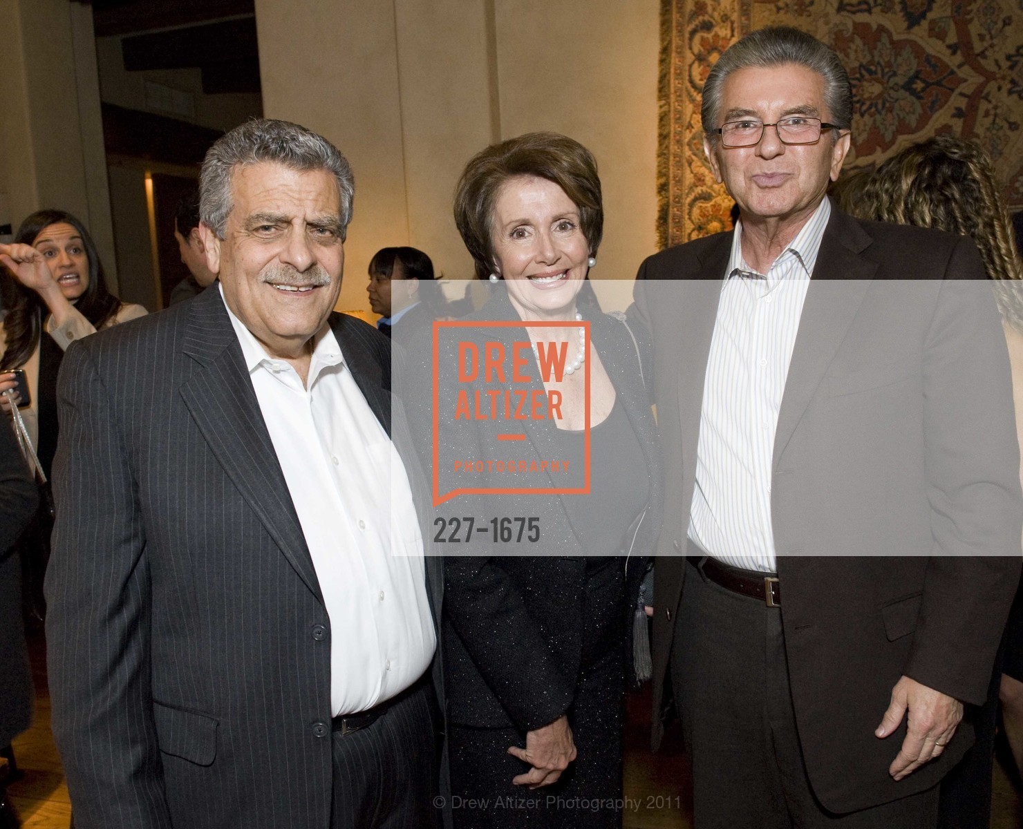 Kenny Frangadakis, Nancy Pelosi, George Marcus, Photo #227-1675