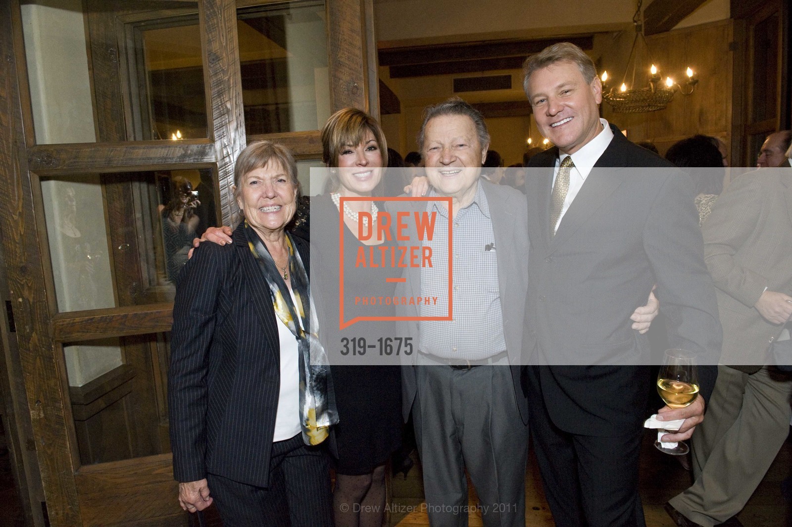Peggy Jo Gundunas, Vicki Liviakis, Louie Gundunas, Randy Fry, HELLENIC Charity Ball Welcome Reception at Kokkari, US, November 11th, 2011, Photo #319-1675 Peggy Jo Gundunas, Vicki Liviakis, Louie Gundunas, Randy Fry, Photo #319-1675