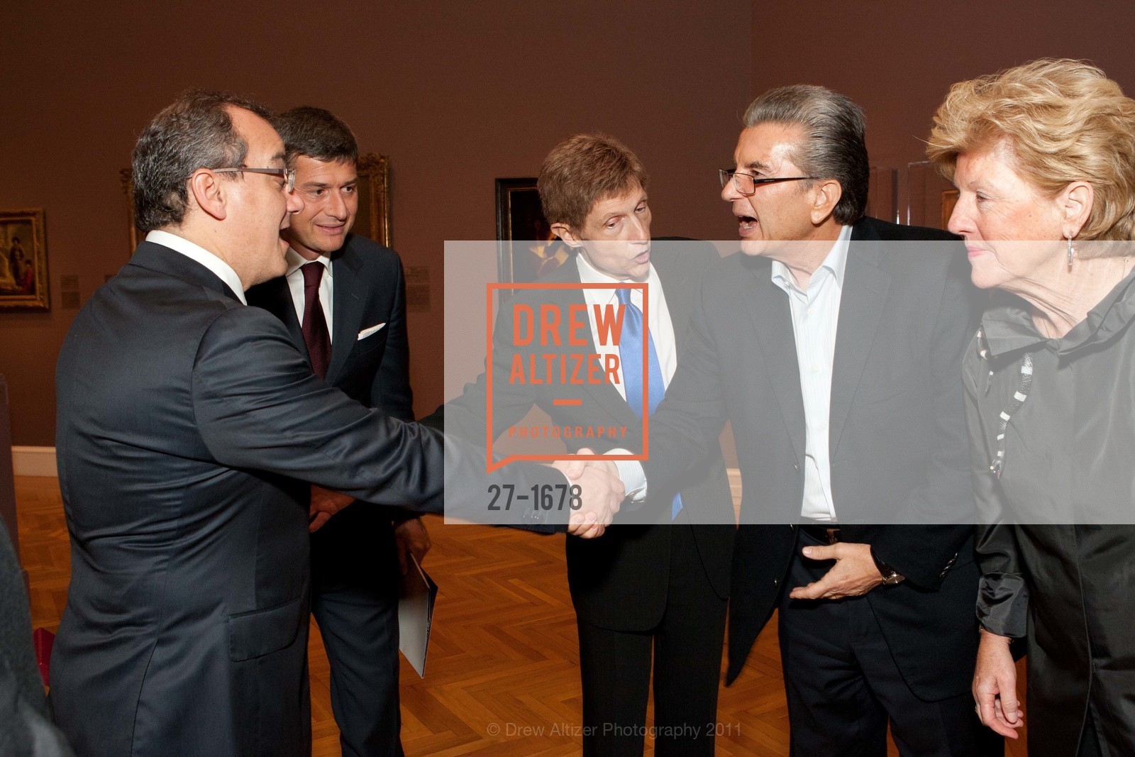 Filippo La Rosa, Pietro Masi, John Buchanan, George Marcus, Judy Marcus, Bernini's Medusa Opening Party at DE YOUNG MUSEUM, US, November 15th, 2011, Photo #27-1678 Filippo La Rosa, Pietro Masi, John Buchanan, George Marcus, Judy Marcus, Photo #27-1678