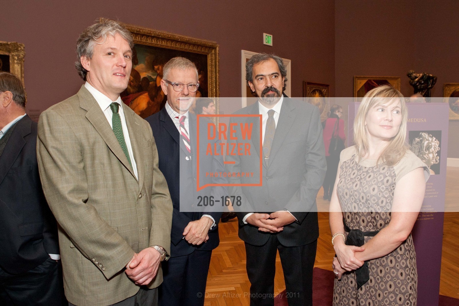 Julian Cox, Martin Chapman, Claudio Parisi Presicce, Maria Santangelo, Bernini's Medusa Opening Party at DE YOUNG MUSEUM, US, November 15th, 2011, Photo #206-1678 Julian Cox, Martin Chapman, Claudio Parisi Presicce, Maria Santangelo, Photo #206-1678