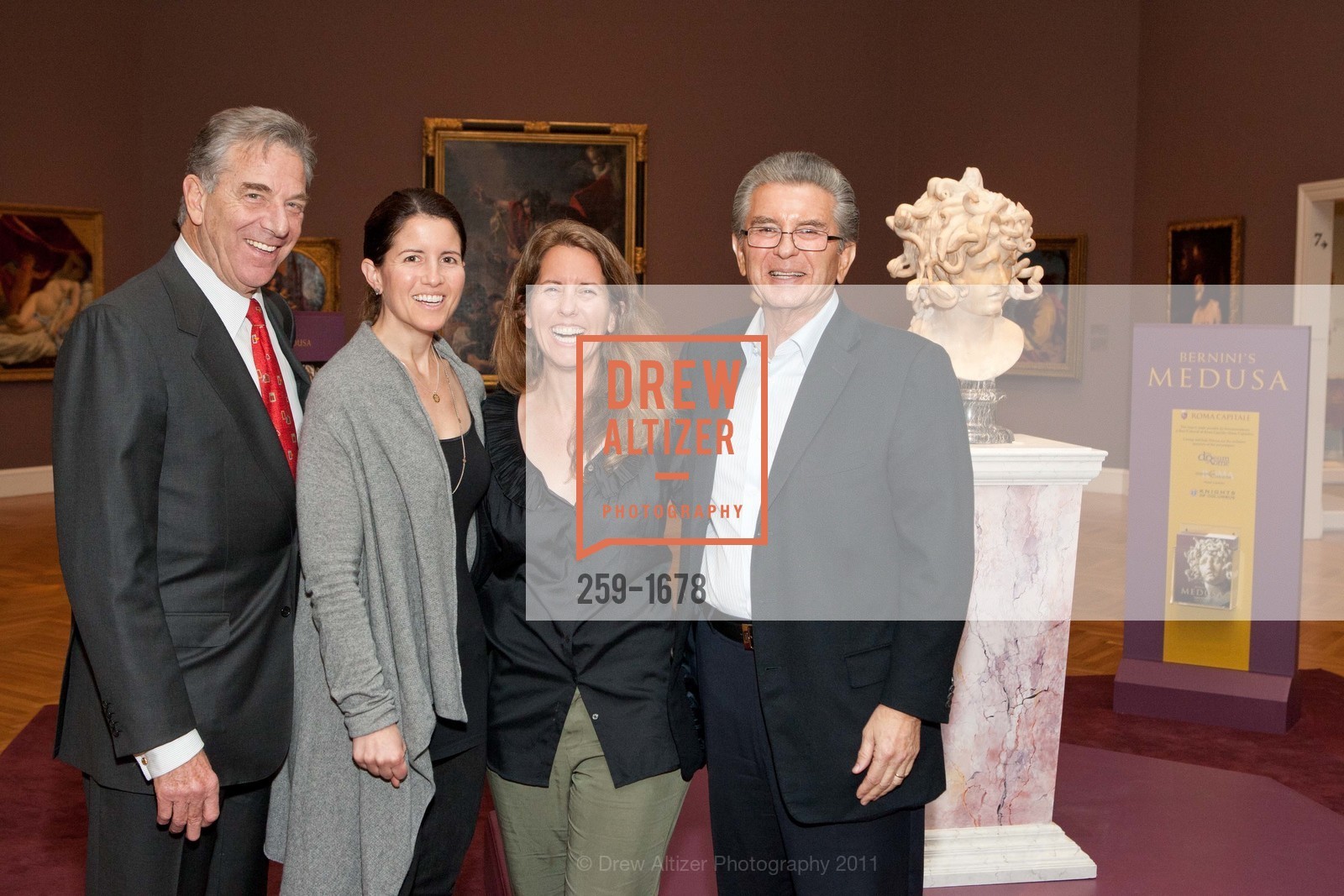 Paul Pelosi, Alexandria Marcus, Mary Jane Marcus, George Marcus, Bernini's Medusa Opening Party at DE YOUNG MUSEUM, US, November 15th, 2011, Photo #259-1678 Paul Pelosi, Alexandria Marcus, Mary Jane Marcus, George Marcus, Photo #259-1678