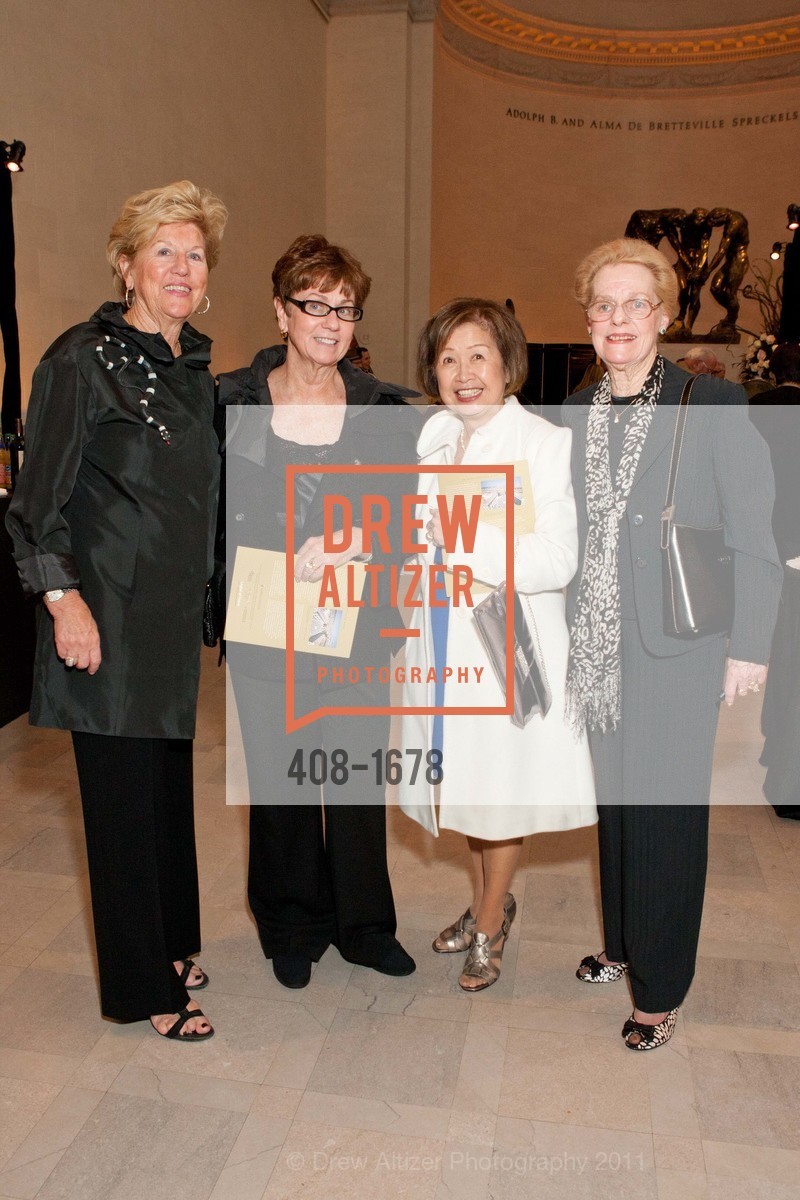 Judy Marcus, Barbara Cane, Dolly Keefe, Nancy Koch, Bernini's Medusa Opening Party at DE YOUNG MUSEUM, US, November 15th, 2011, Photo #408-1678 Judy Marcus, Barbara Cane, Dolly Keefe, Nancy Koch, Photo #408-1678