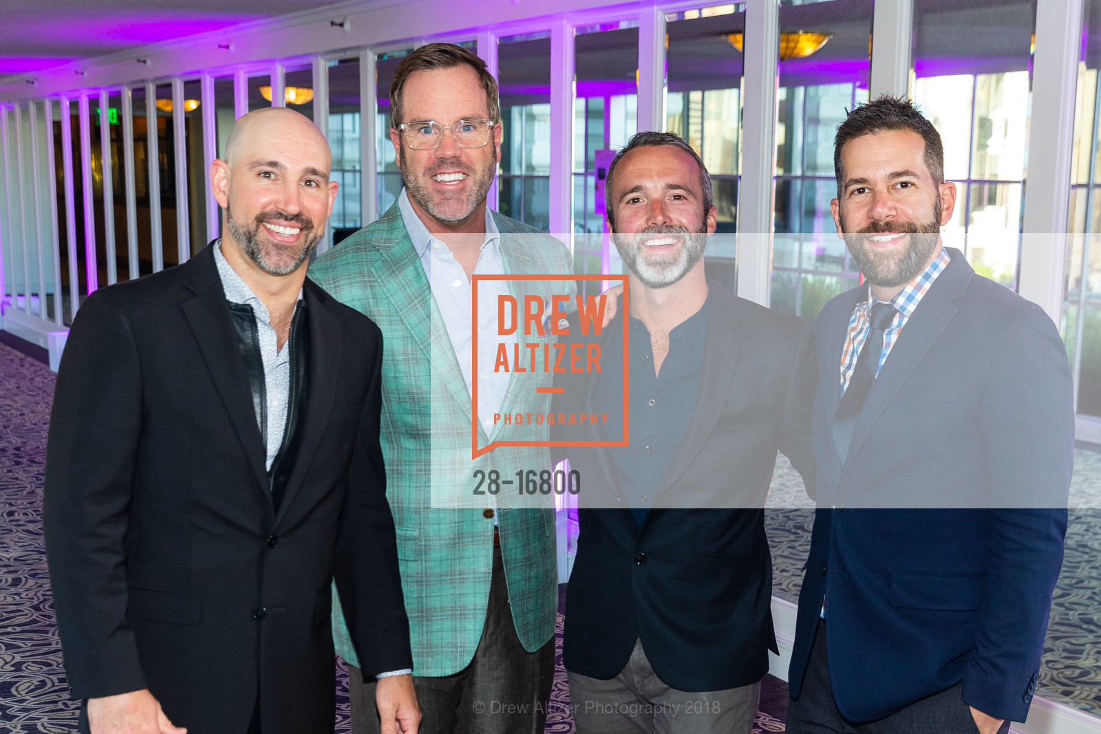 Tray Allen, Tom Durein, Kevin Scott, Jared Scherer, VIP Pride Party 2018, Fairmont Hotel Pavilion, June 8th, 2018, Photo #28-16800 Tray Allen, Tom Durein, Kevin Scott, Jared Scherer, Photo #28-16800