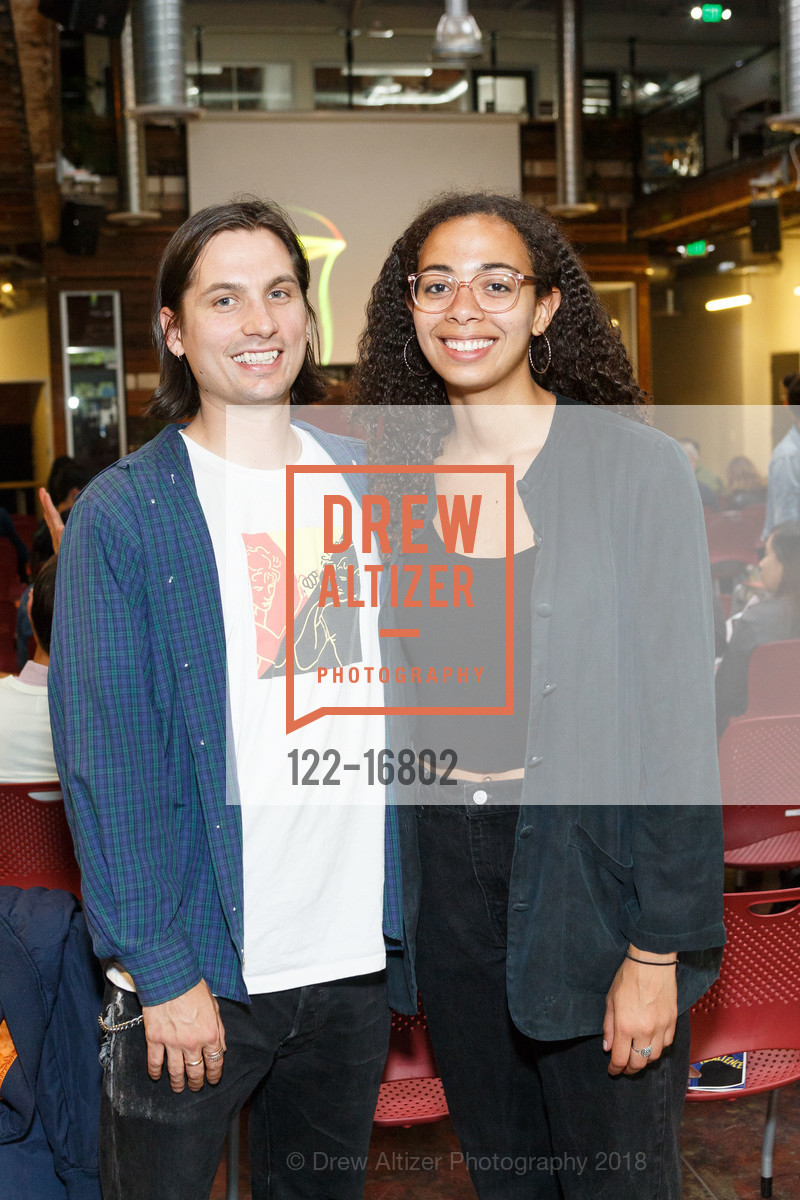 Sonja Lockhart, Carlo Johnson, Goodnight, Resilience hosted by Curry Stone Foundation, Impact Hub Oakland. 2323 Broadway, Oakland, CA 94612, June 9th, 2018, Photo #122-16802 Sonja Lockhart, Carlo Johnson, Photo #122-16802