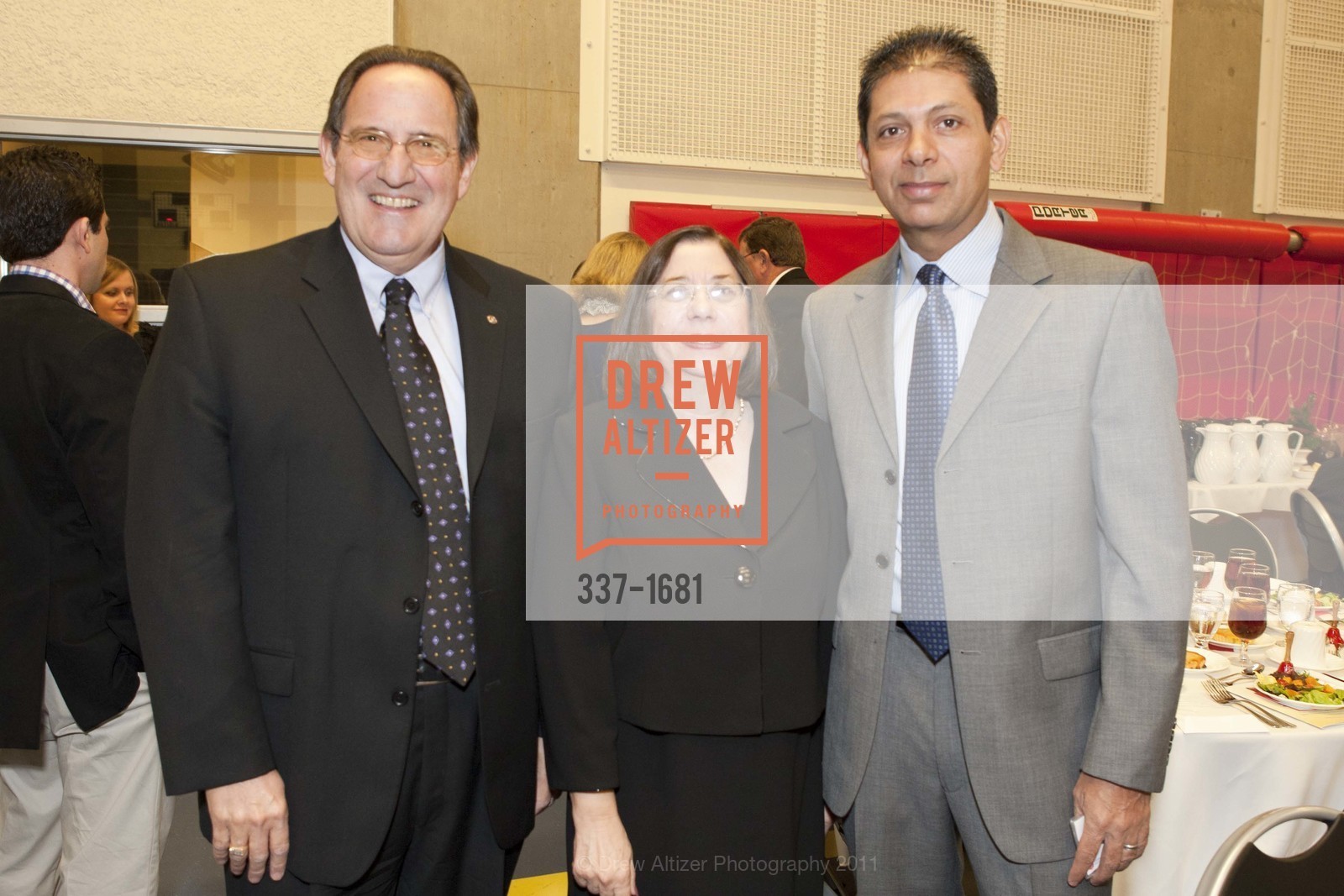 Steve Peat, Jan Peat, Jay Hazari, The Salvation Army's 8th Annual Holiday Luncheon, US, November 16th, 2011, Photo #337-1681 Steve Peat, Jan Peat, Jay Hazari, Photo #337-1681