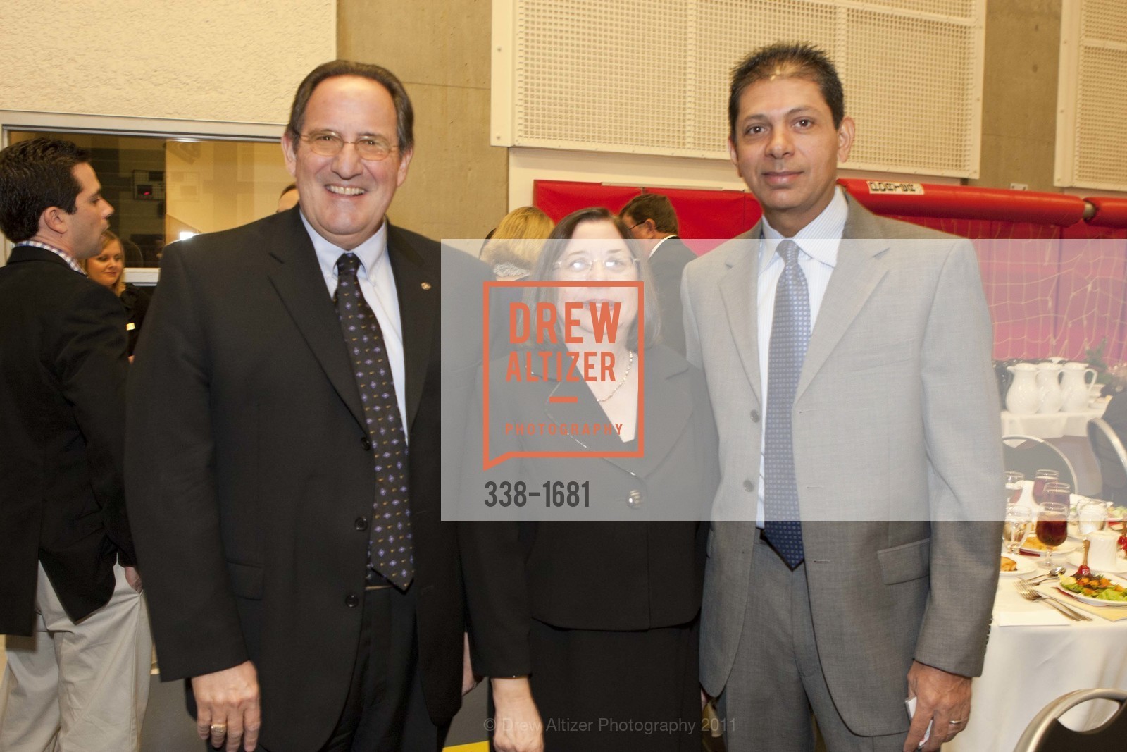 Steve Peat, Jan Peat, Jay Hazari, The Salvation Army's 8th Annual Holiday Luncheon, US, November 16th, 2011, Photo #338-1681 Steve Peat, Jan Peat, Jay Hazari, Photo #338-1681