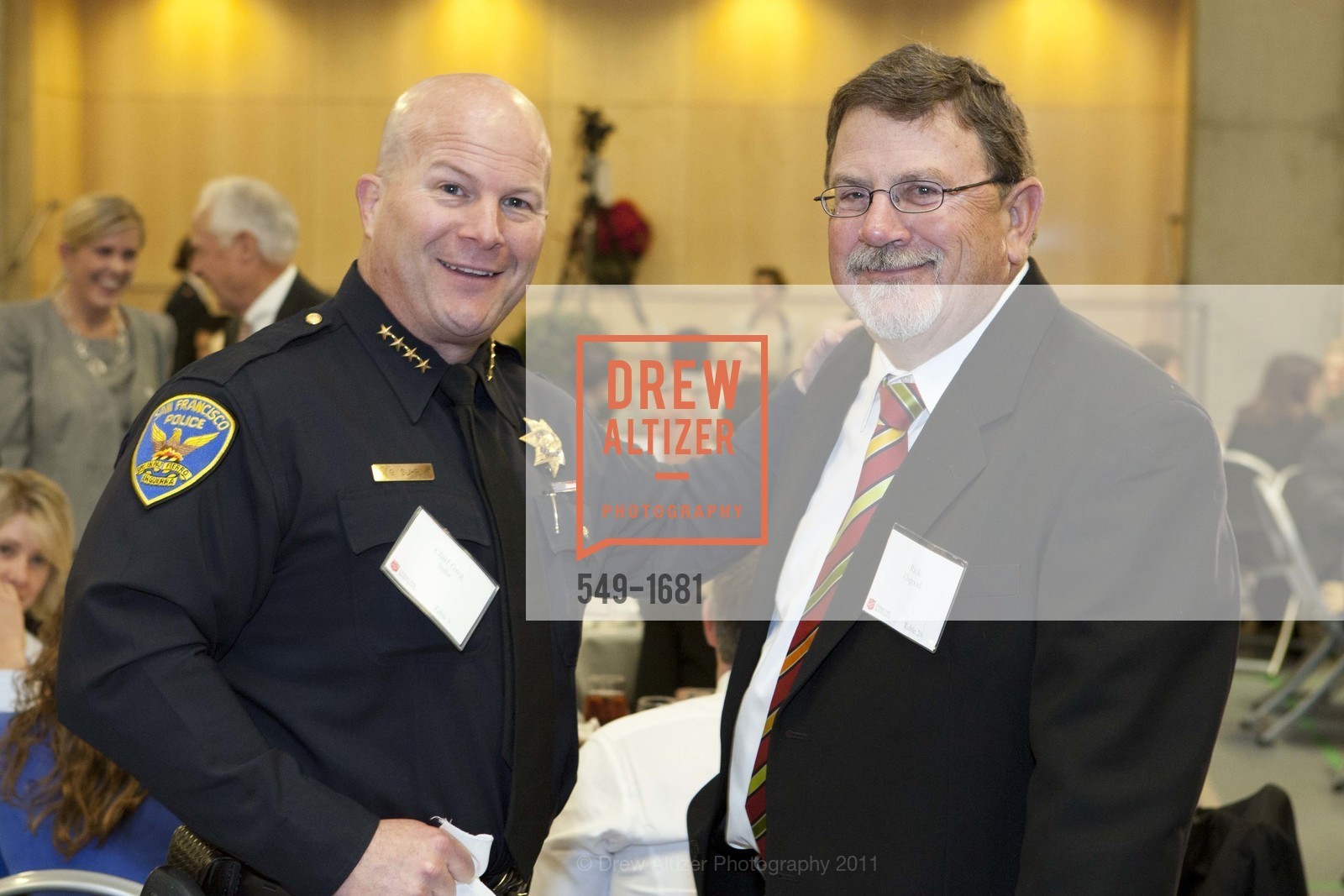 Greg Suhr, Rick Osgood, The Salvation Army's 8th Annual Holiday Luncheon, US, November 16th, 2011, Photo #549-1681 Greg Suhr, Rick Osgood, Photo #549-1681