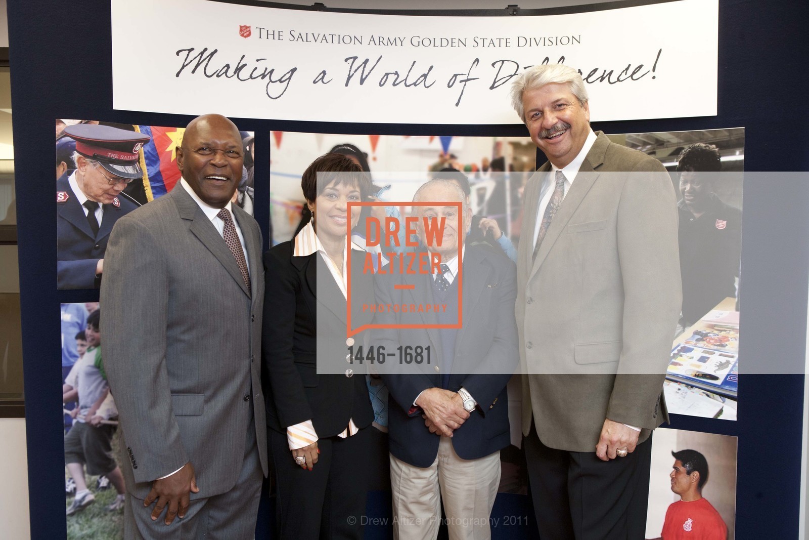 Vida Blue, Renel Brooks-Moon, Maurice Kanber, Bill Laskey, The Salvation Army's 8th Annual Holiday Luncheon, US, November 16th, 2011, Photo #1446-1681 Vida Blue, Renel Brooks-Moon, Maurice Kanber, Bill Laskey, Photo #1446-1681