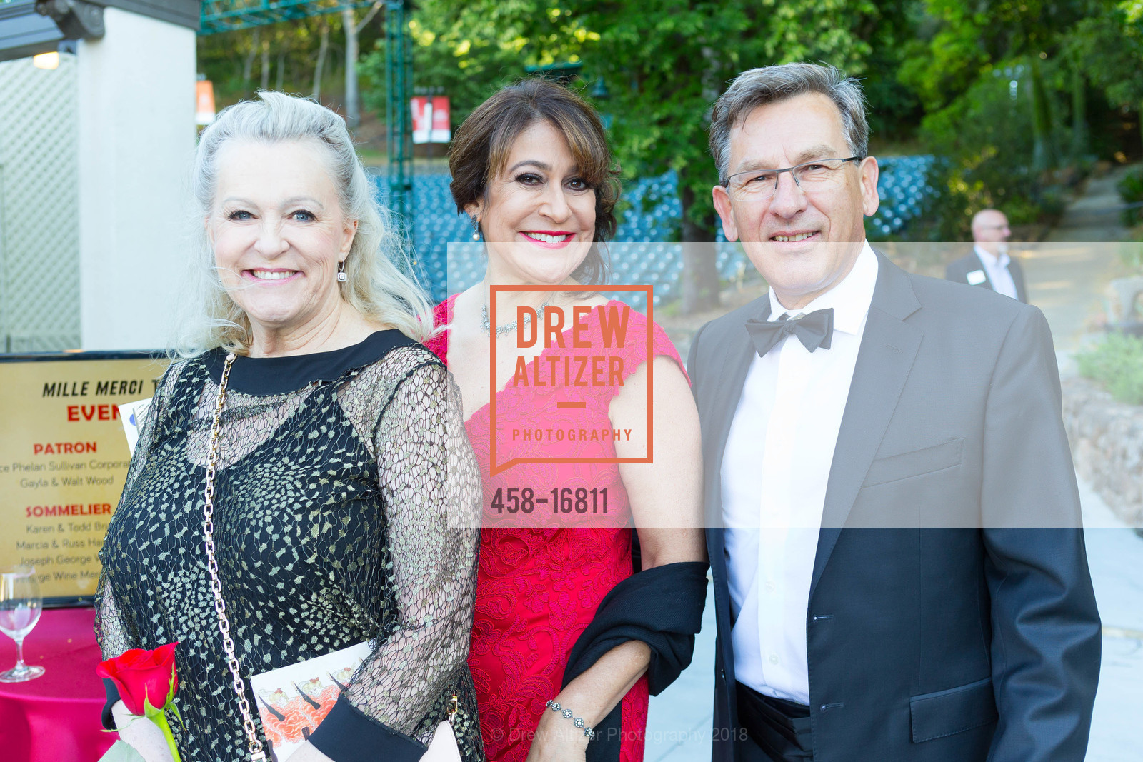 Ronni Handley, Lisa Garcia-Smith, Hugh Smith, Moulin Montalvo: A Gala Night in Montmartre 2018, Montalvo Arts Center. 15400 Montalvo Road, June 16th, 2018, Photo #458-16811 Ronni Handley, Lisa Garcia-Smith, Hugh Smith, Photo #458-16811