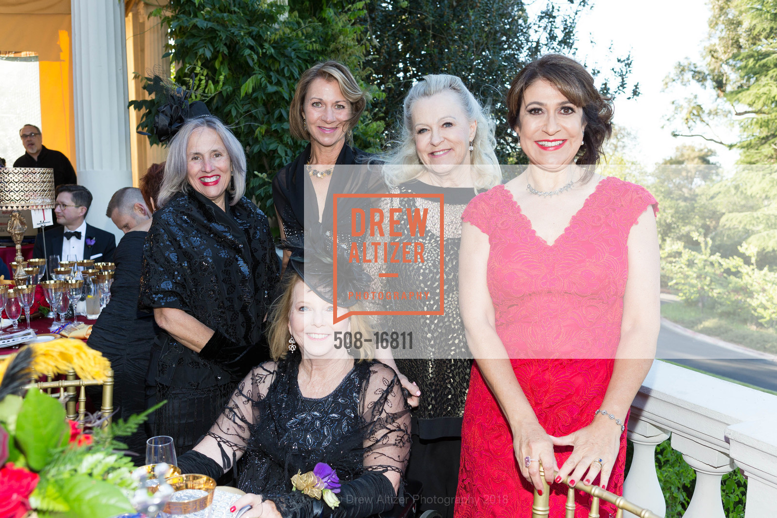Diane Abraham, Debbie Harriman, Ronni Handley, Lisa Garcia-Smith, Moulin Montalvo: A Gala Night in Montmartre 2018, Montalvo Arts Center. 15400 Montalvo Road, June 16th, 2018, Photo #508-16811 Diane Abraham, Debbie Harriman, Ronni Handley, Lisa Garcia-Smith, Photo #508-16811