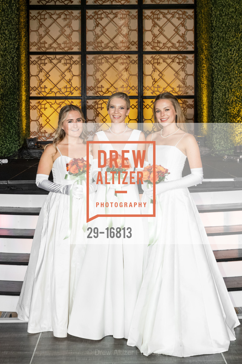 Grace Catherine McLaughlin, Devon Catherine Cusack, Katherine Spencer Hosie, San Francisco Debutante Ball 2018 Benefiting CPMC, Westin St. Francis Hotel. 335 Powell St, Photo #29-16813 Grace Catherine McLaughlin, Devon Catherine Cusack, Katherine Spencer Hosie, Photo #29-16813