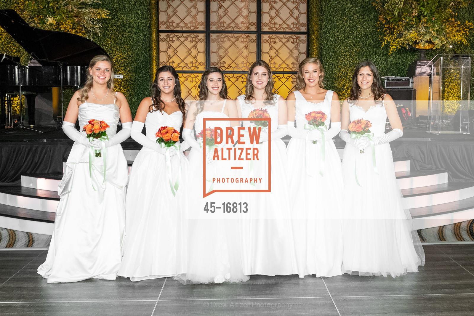 Catherine Grace Wall, Margaret Jane Murdoff, Caroline Isabel Drysdale, Peyton Irene Hulsey, Katherine Kroll Gruber, Elizabeth Allen Kruse, San Francisco Debutante Ball 2018 Benefiting CPMC, Westin St. Francis Hotel. 335 Powell St, Photo #45-16813 Catherine Grace Wall, Margaret Jane Murdoff, Caroline Isabel Drysdale, Peyton Irene Hulsey, Katherine Kroll Gruber, Elizabeth Allen Kruse, Photo #45-16813