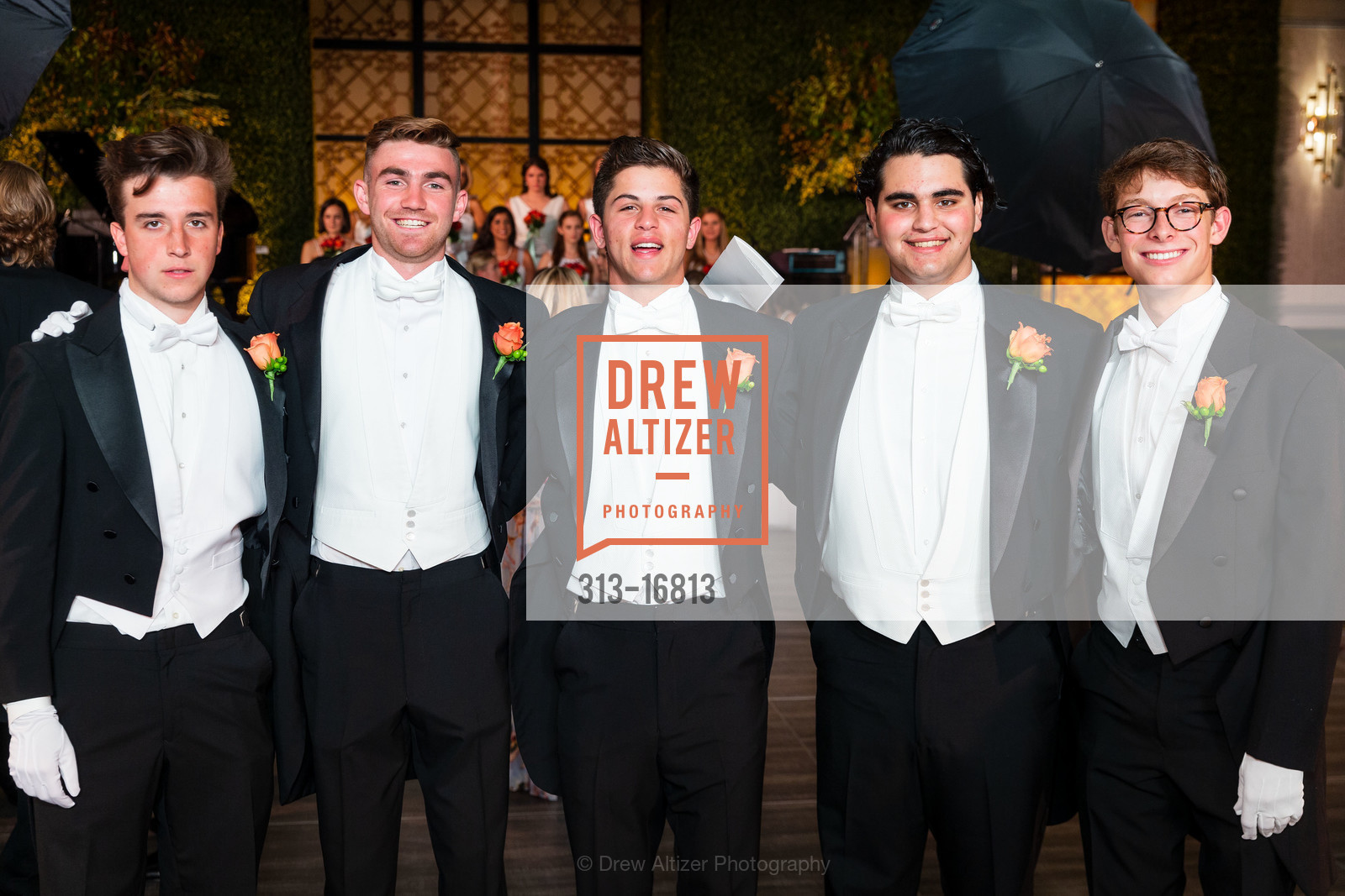 Grant Martin, Owen Schwartz, Alec Benedetto Ritch, John Roger Boas III, Mattson Tierney Halper, San Francisco Debutante Ball 2018 Benefiting CPMC, Westin St. Francis Hotel. 335 Powell St, Photo #313-16813 Grant Martin, Owen Schwartz, Alec Benedetto Ritch, John Roger Boas III, Mattson Tierney Halper, Photo #313-16813