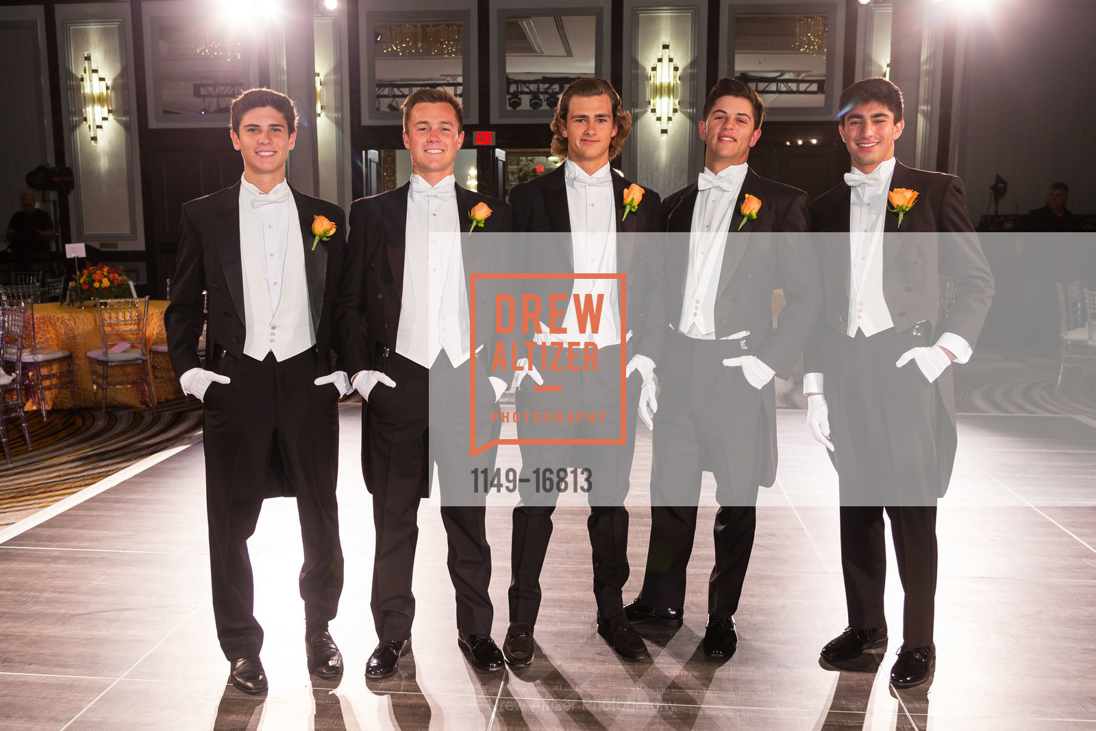 Charlie Paradis, Brooks Thomas Hoffman, Henry Nicholas Ashley, Alec Benedetto Ritch, Nicholas Rod Hariri, San Francisco Debutante Ball 2018 Benefiting CPMC, Westin St. Francis Hotel. 335 Powell St, Photo #1149-16813 Charlie Paradis, Brooks Thomas Hoffman, Henry Nicholas Ashley, Alec Benedetto Ritch, Nicholas Rod Hariri, Photo #1149-16813