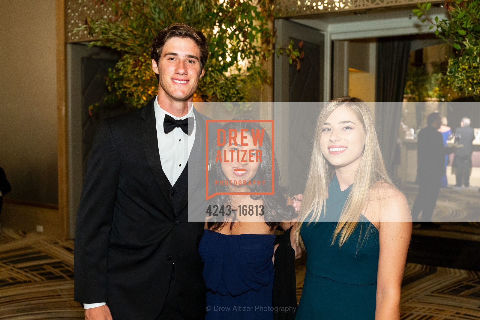 David Woodruff, Juliana da Roza, Emma Coffey, San Francisco Debutante Ball 2018 Benefiting CPMC, Westin St. Francis Hotel. 335 Powell St, Photo #4243-16813 David Woodruff, Juliana da Roza, Emma Coffey, Photo #4243-16813