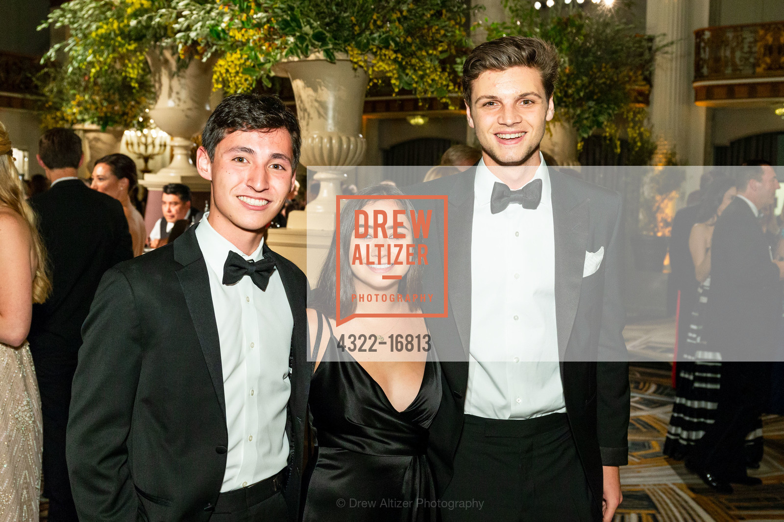 Nicholas Everest, Julia Alvarez, William Brown, San Francisco Debutante Ball 2018 Benefiting CPMC, Westin St. Francis Hotel. 335 Powell St, Photo #4322-16813 Nicholas Everest, Julia Alvarez, William Brown, Photo #4322-16813