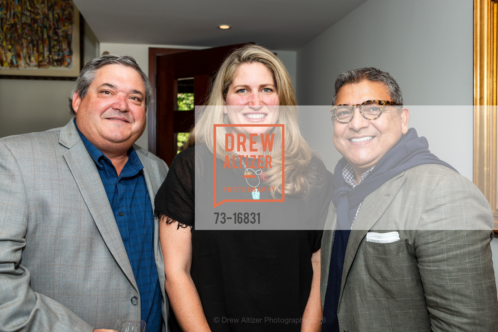 Michael Pasha, Dawniele Pasha, Riccardo Benavides, Launch Party for the Marin CASA Harvest of Hope: Changing Lives Fundraiser, Private Residence, June 20th, 2018, Photo #73-16831 Michael Pasha, Dawniele Pasha, Riccardo Benavides, Photo #73-16831