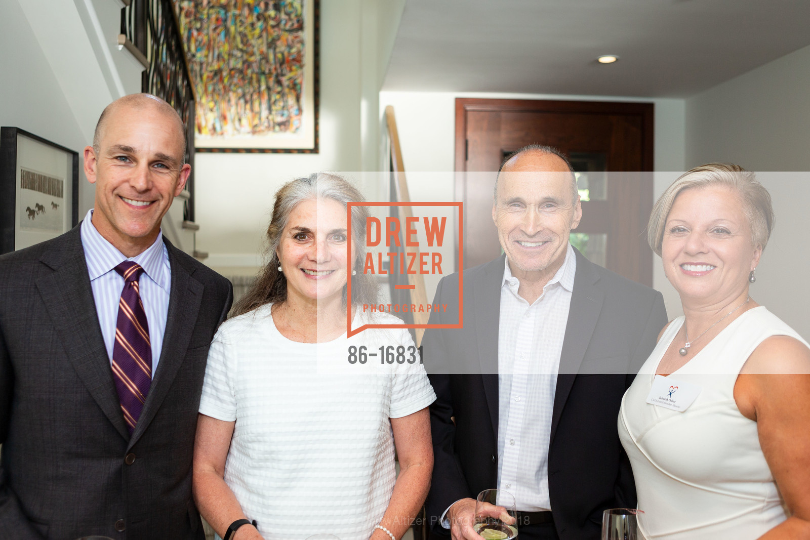 Jeff Howard, Beverly Wood, Deborah O'Dea, Launch Party for the Marin CASA Harvest of Hope: Changing Lives Fundraiser, Private Residence, June 20th, 2018, Photo #86-16831 Jeff Howard, Beverly Wood, Deborah O'Dea, Photo #86-16831