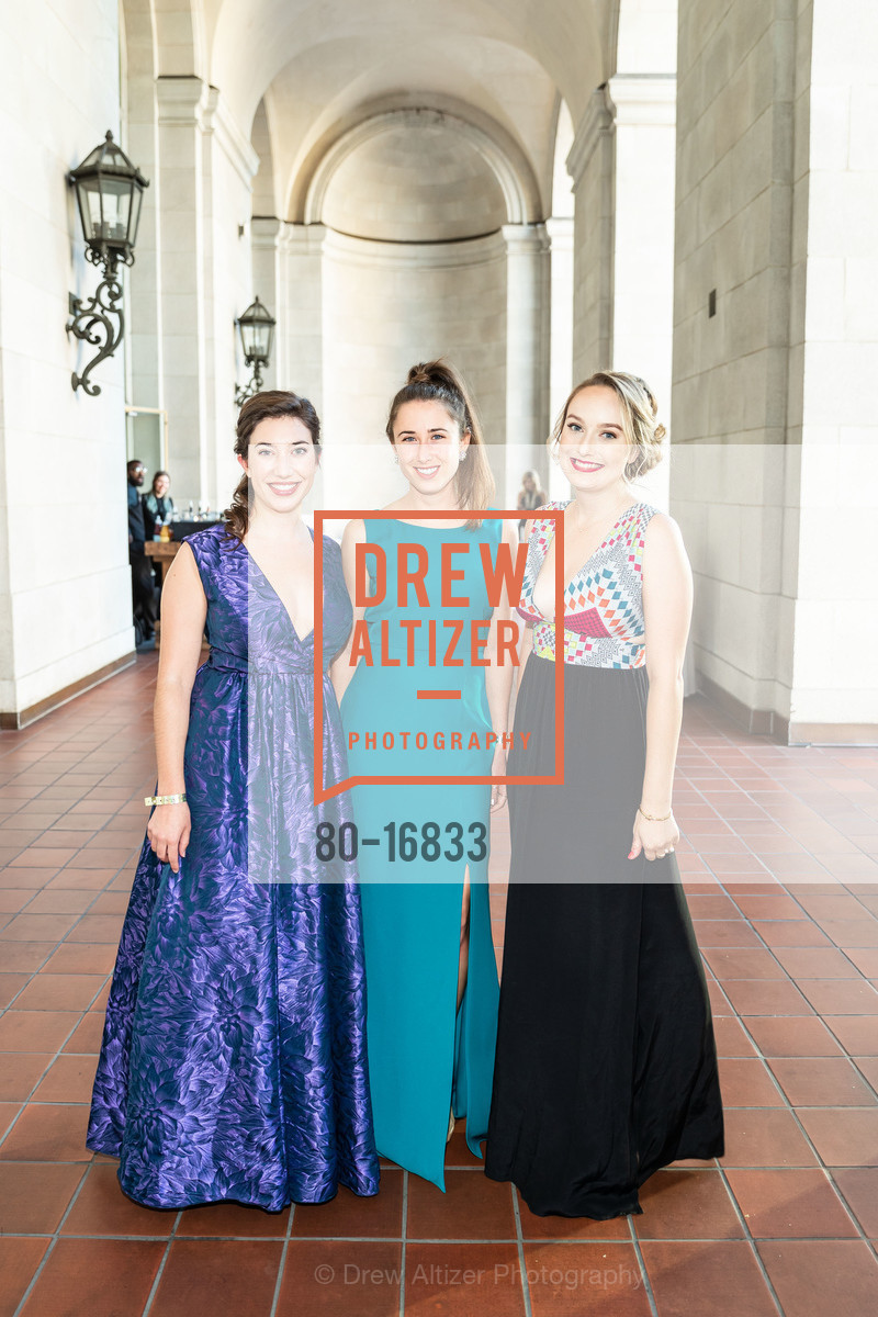Kendall Todd, Devon Hoppe, Sarah Gilson, Spinsters of San Francisco Annual Ball 2018, SF War Memorial House, Green Room. 301 Van Ness Ave, Photo #80-16833 Kendall Todd, Devon Hoppe, Sarah Gilson, Photo #80-16833