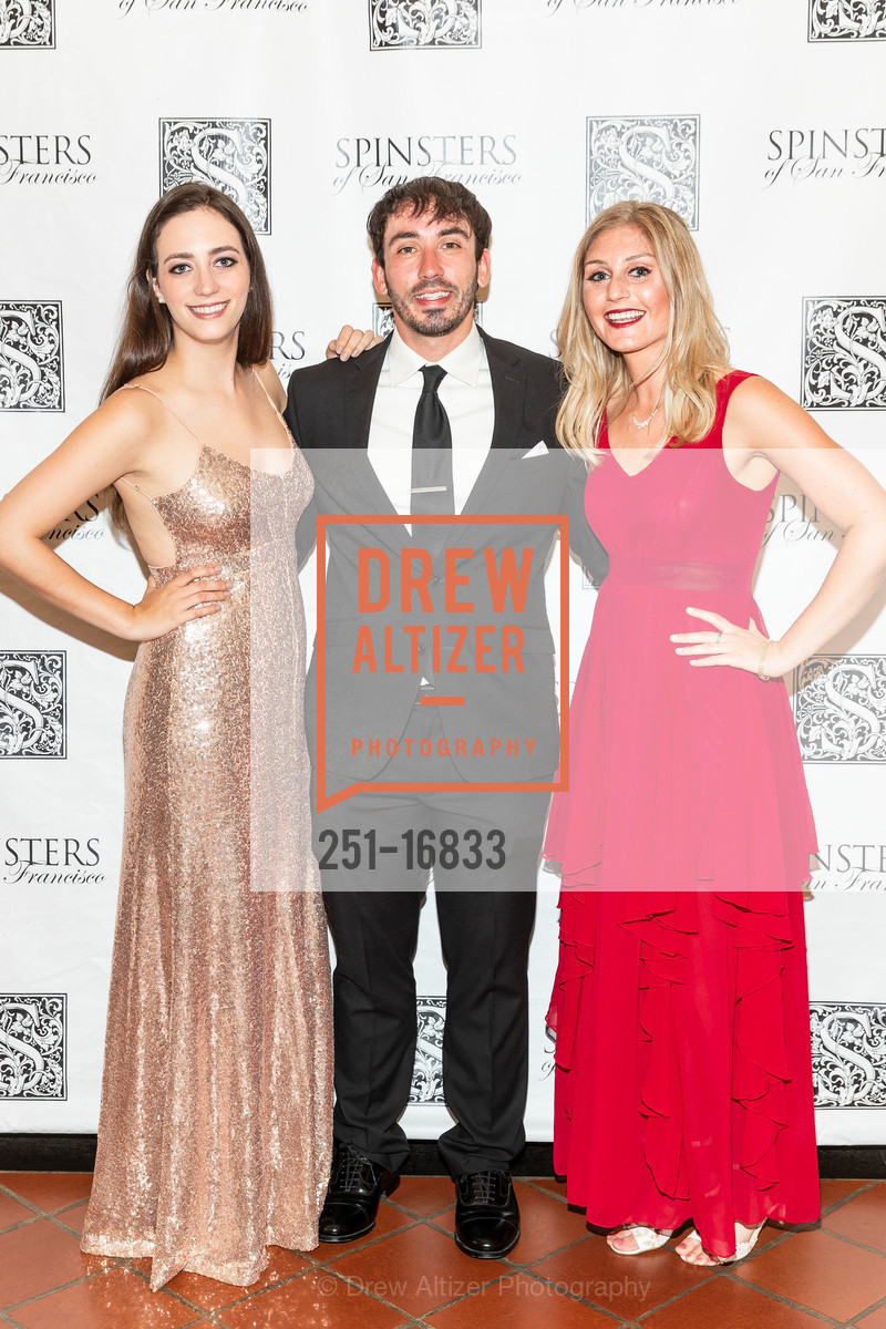 Emily Smith, Alex Cerone, Maggie Kovacs, Spinsters of San Francisco Annual Ball 2018, SF War Memorial House, Green Room. 301 Van Ness Ave, Photo #251-16833 Emily Smith, Alex Cerone, Maggie Kovacs, Photo #251-16833