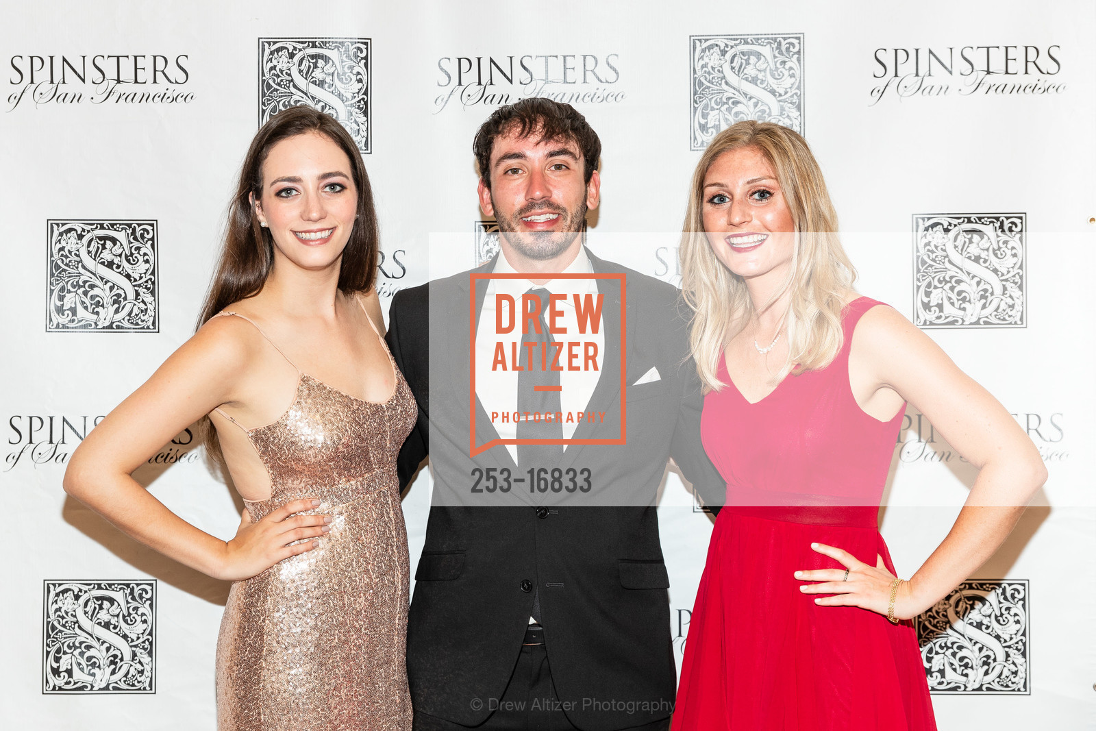 Emily Smith, Alex Cerone, Maggie Kovacs, Spinsters of San Francisco Annual Ball 2018, SF War Memorial House, Green Room. 301 Van Ness Ave, Photo #253-16833 Emily Smith, Alex Cerone, Maggie Kovacs, Photo #253-16833