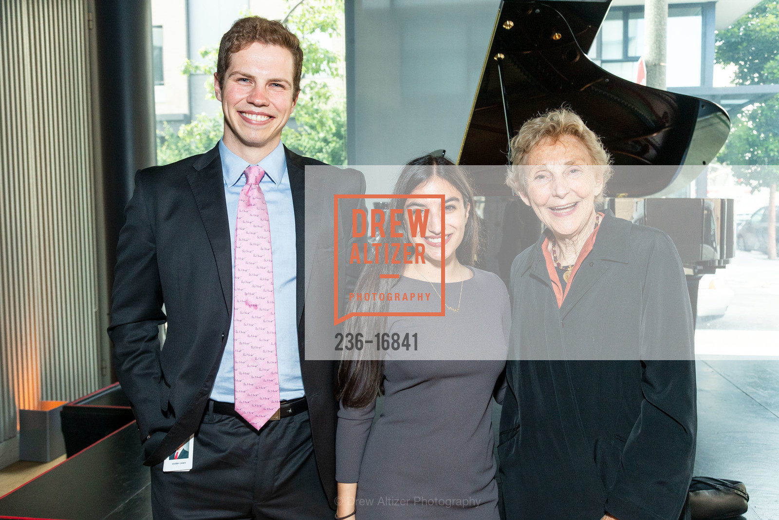 Holden Lewis, Yasmeen Silva, Patricia Ellsberg, Ploughshares Fund Chain Reaction 2018, SF Jazz Center. 201 Franklin St, Photo #236-16841 Holden Lewis, Yasmeen Silva, Patricia Ellsberg, Photo #236-16841