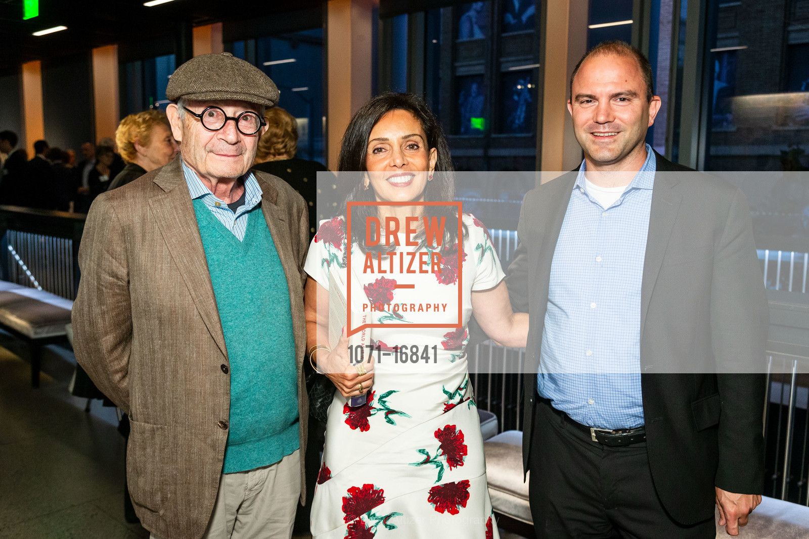 Bob Estrin, Ramyne Spire, Ben Rhodes, Ploughshares Fund Chain Reaction 2018, SF Jazz Center. 201 Franklin St, Photo #1071-16841 Bob Estrin, Ramyne Spire, Ben Rhodes, Photo #1071-16841