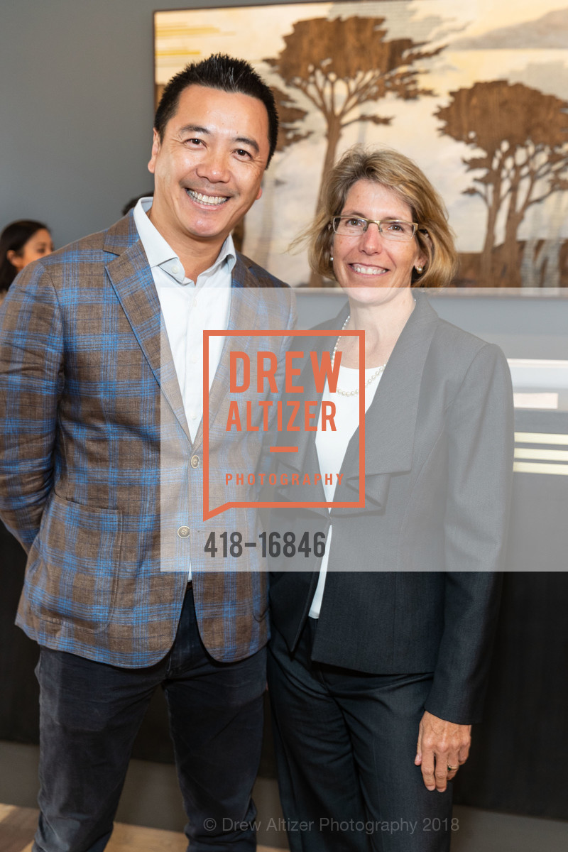 Ray Tang, Jean Fraser, Lodge at the Presidio Ribbon Cutting, Lodge at the Presidio. 105 Montgomery St, June 27th, 2018, Photo #418-16846 Ray Tang, Jean Fraser, Photo #418-16846