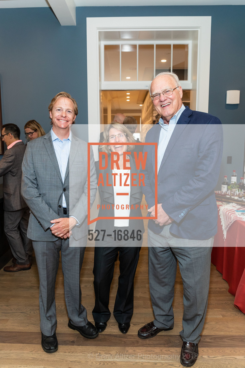 Patrick Hannan, Jean Fraser, John Stewart, Lodge at the Presidio Ribbon Cutting, Lodge at the Presidio. 105 Montgomery St, June 27th, 2018, Photo #527-16846 Patrick Hannan, Jean Fraser, John Stewart, Photo #527-16846