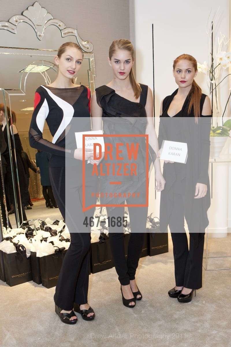 Lauren Anderson, Ashley Jones, Nicole Whittaker, VOGUE PRESENTS Donna Karan New York Resort/Pre-Spring 2012 at Saks, Saks Fifth Avenue, Union Square. 384 Post Street, December 6th, 2011, Photo #467-1685 Lauren Anderson, Ashley Jones, Nicole Whittaker, Photo #467-1685