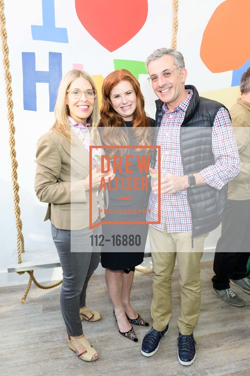 Mark Schachter, Kara Goldin, Charlene Schachter, hint Water Bar Grand Opening Celebration, hint Water Bar. 2124 Union Street, July 12th, 2018, Photo #112-16880 Mark Schachter, Kara Goldin, Charlene Schachter, Photo #112-16880